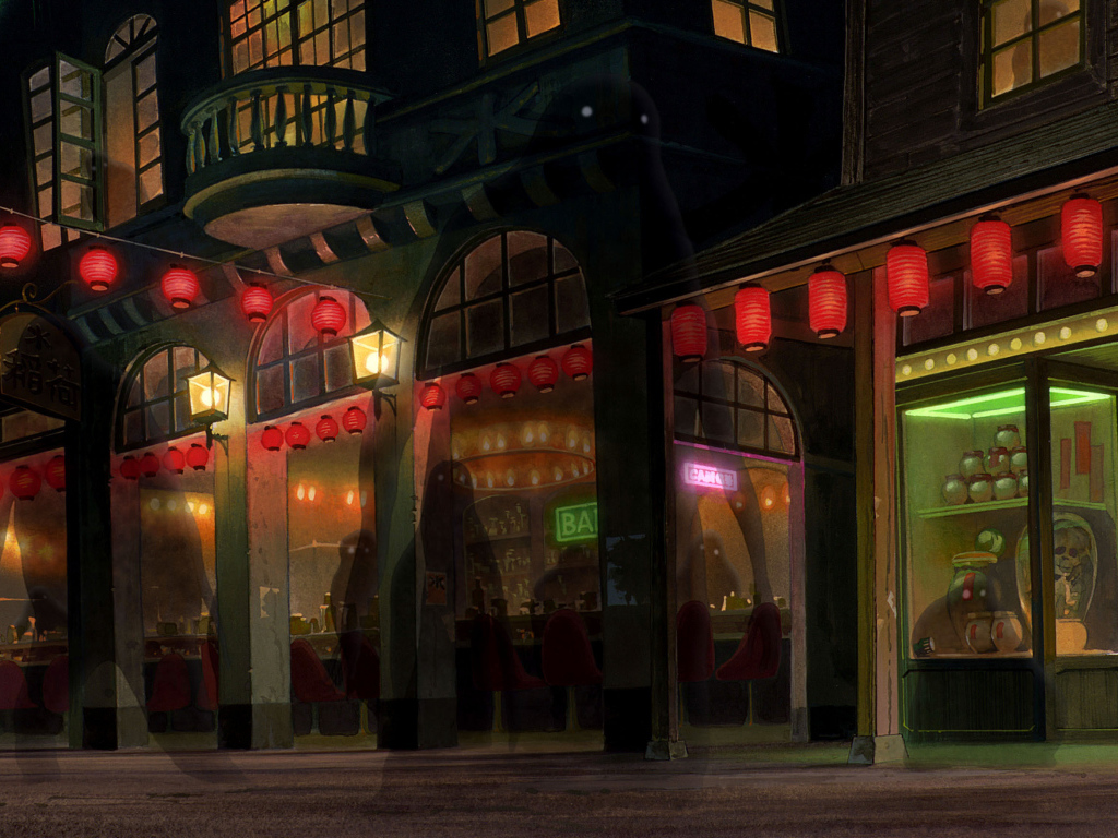 Ночная улица в китае