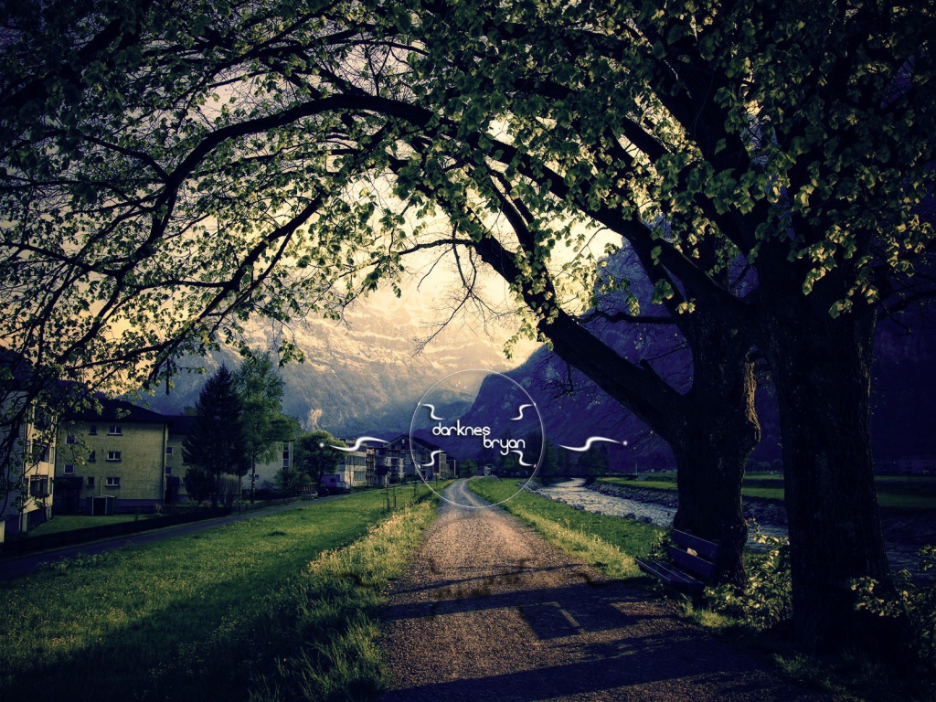 Парк города в горах