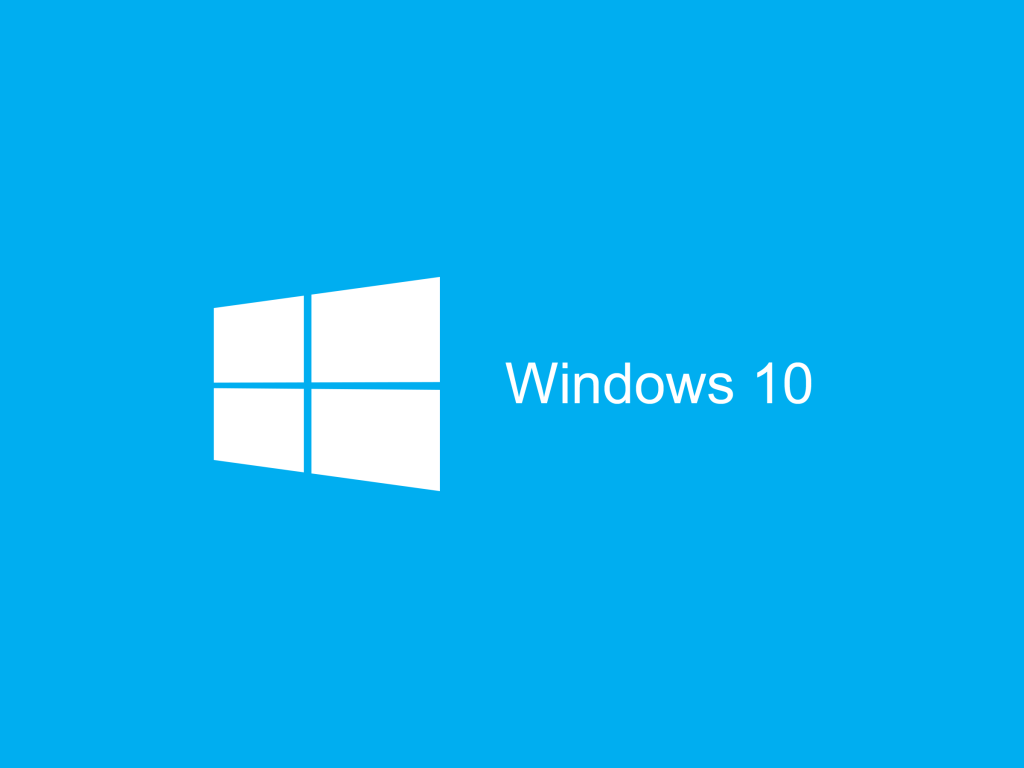 Голубой логотип Windows 10