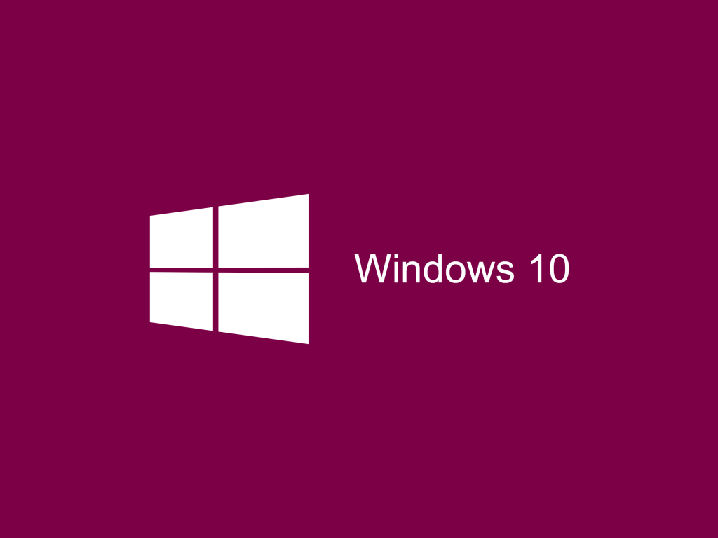 Сиреневый символ Windows 10