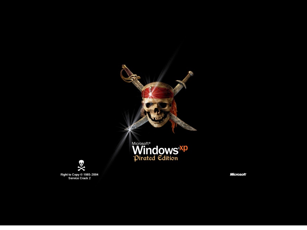 Pirate copy of Windows