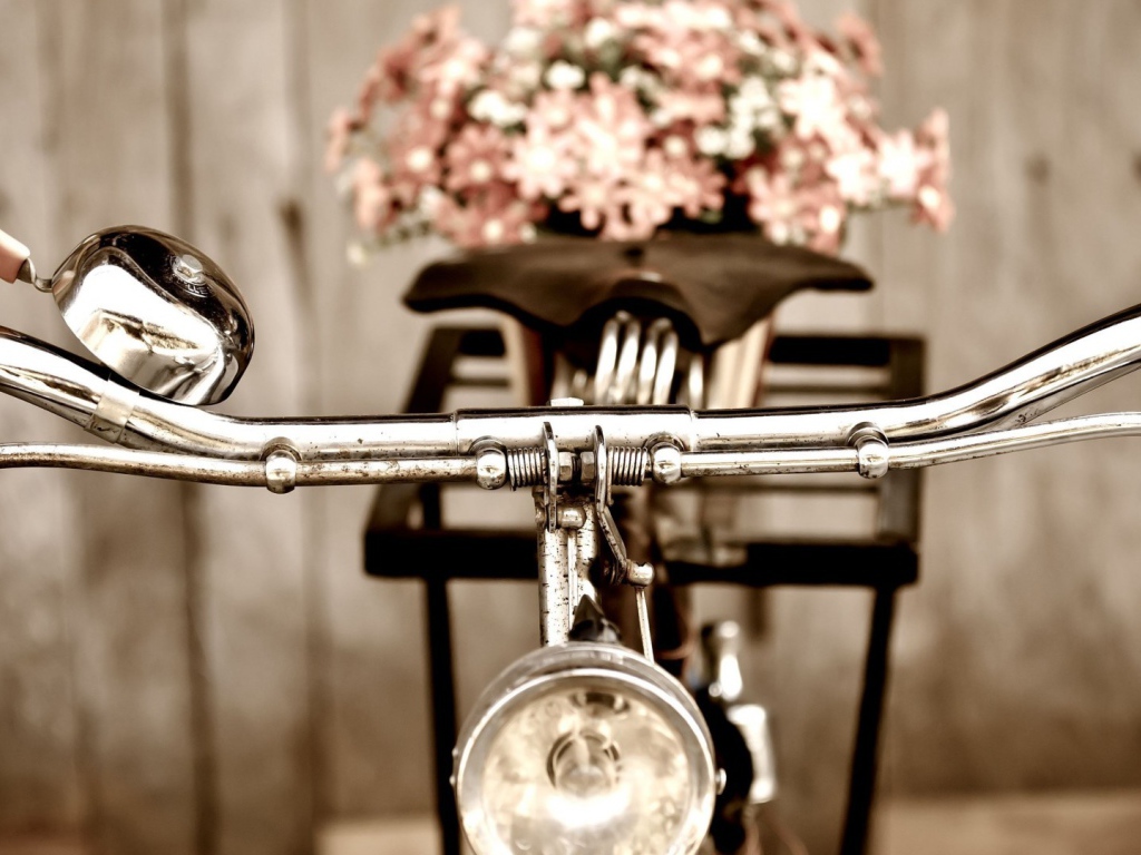 Bелосипед с цветами