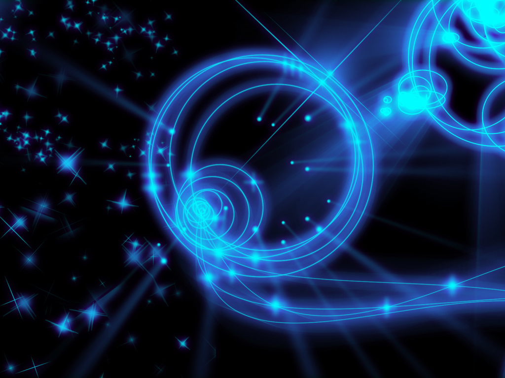 Голубая неоновая ночь