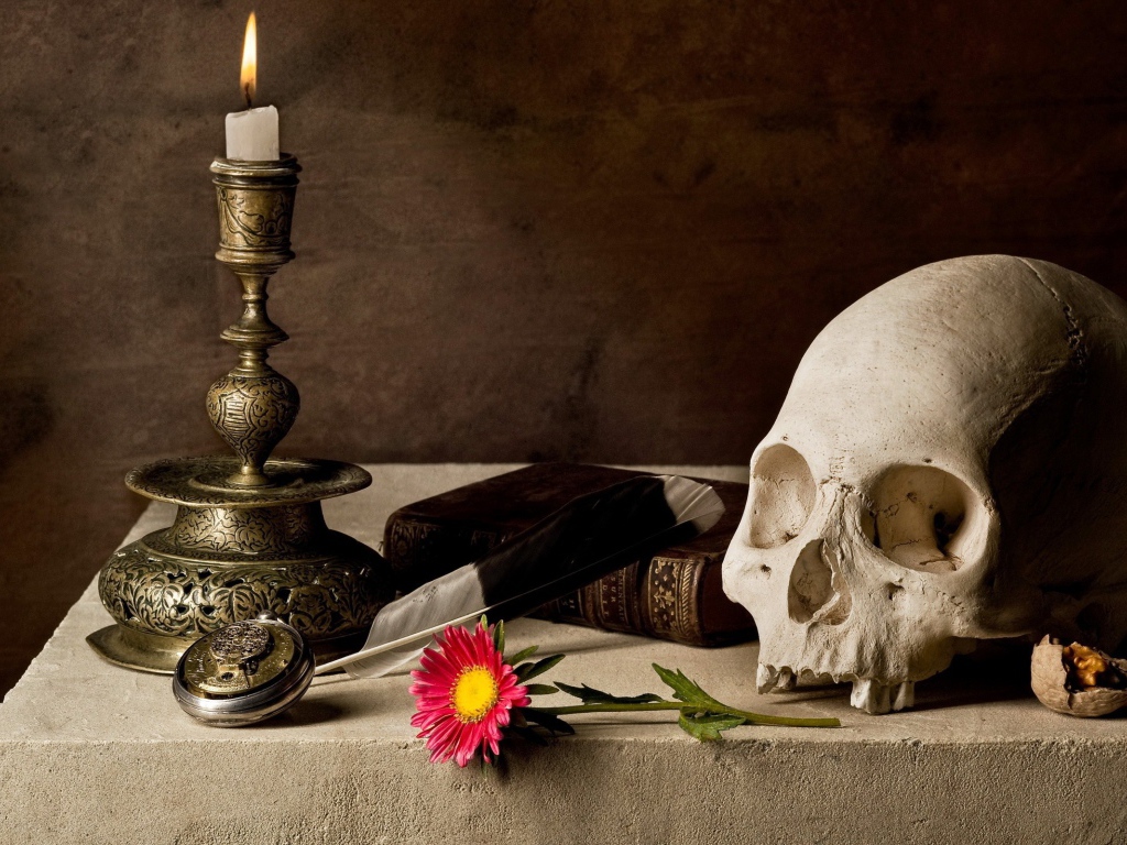 Композиция с черепом