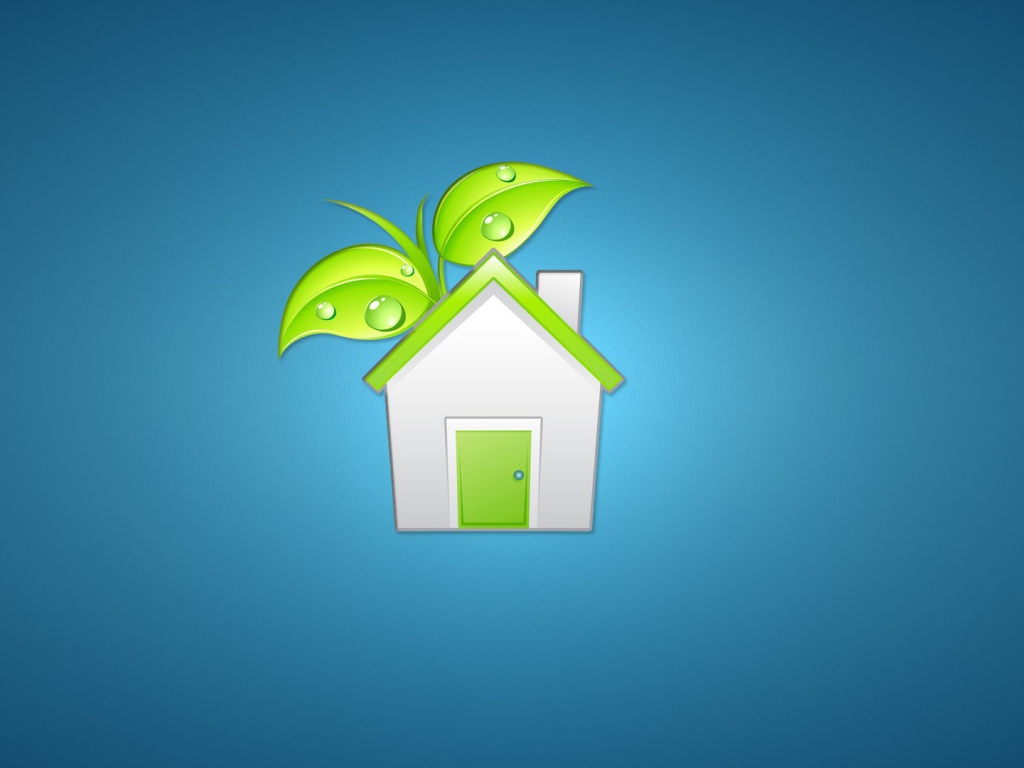 Логотип эко домика