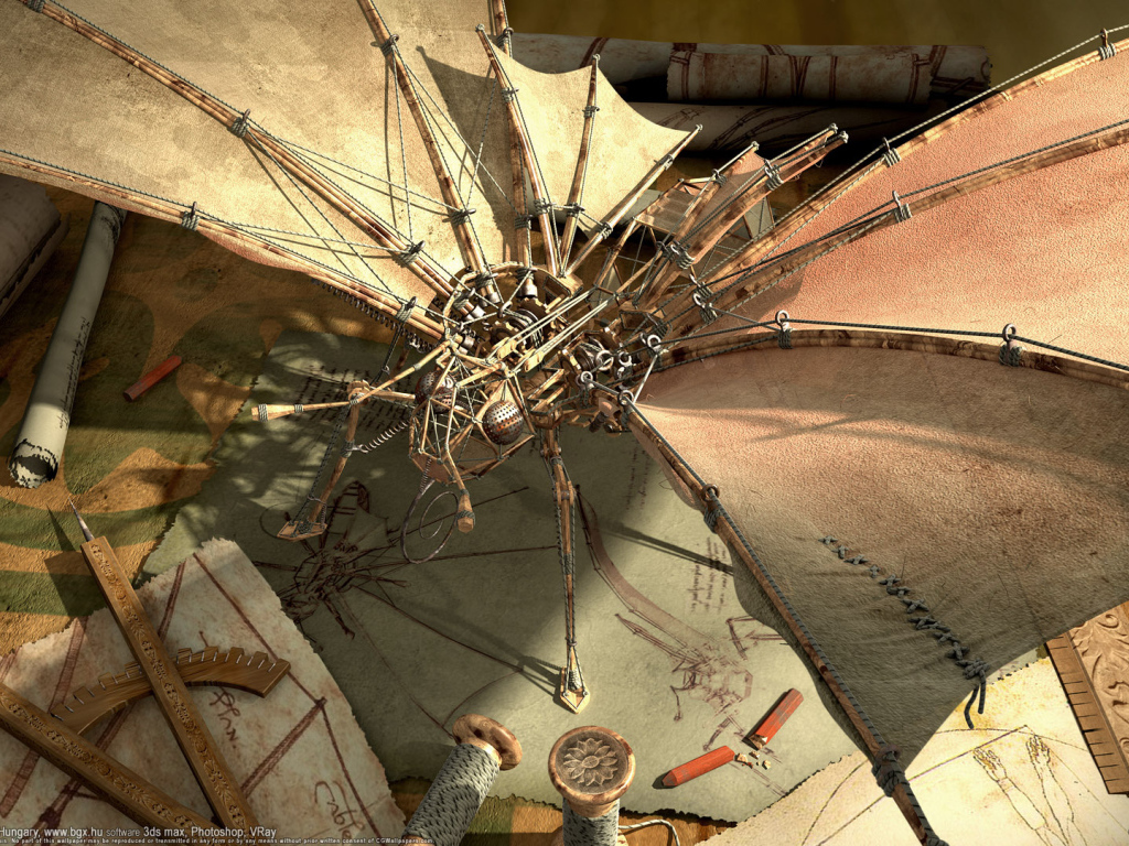 Модель самолета стимпанк