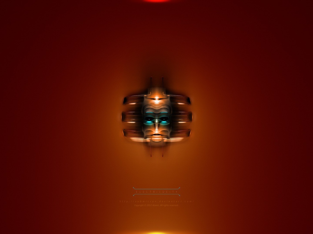 Светильник в виде маски