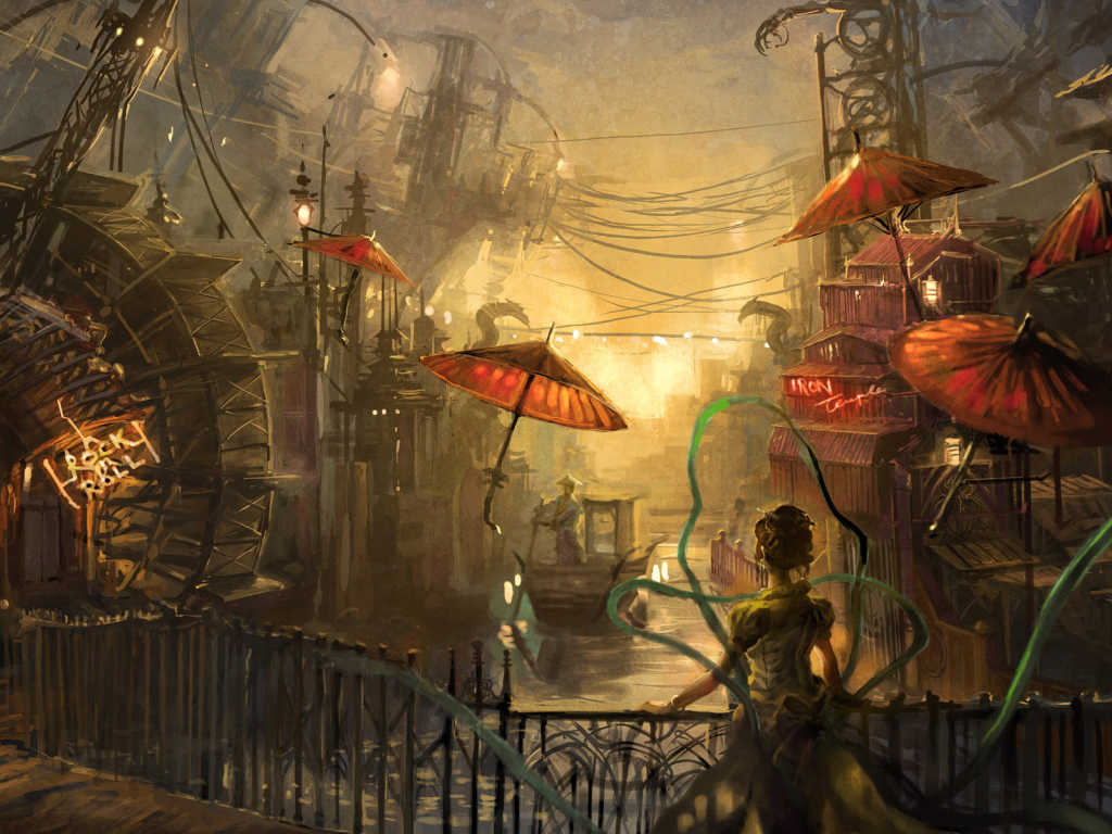 Технологии убивают город стимпанк