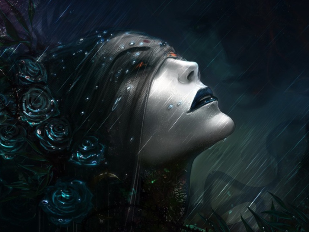 Девушка с завязанными глазами