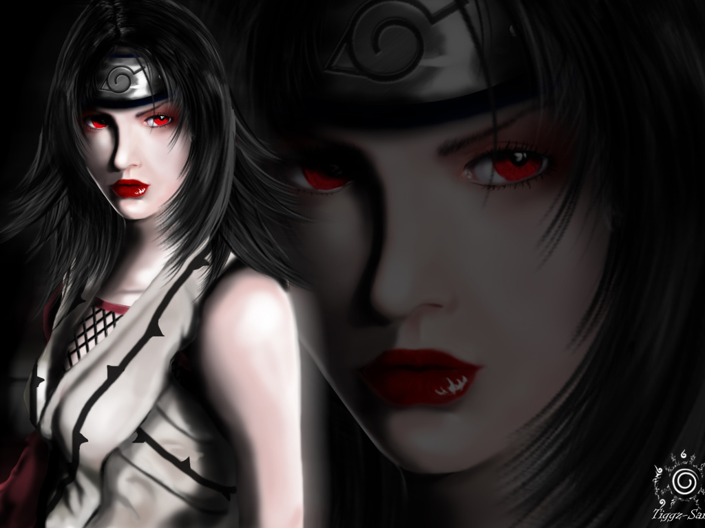 Девушка с красными губами