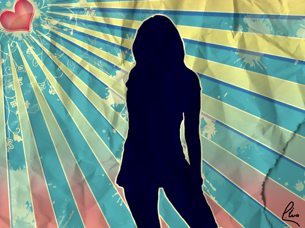 Силуэт девушки