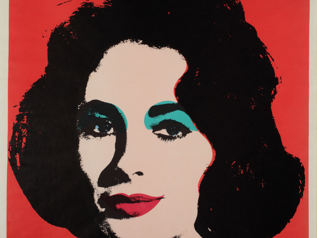 Картина Энди Уорхола - Женщина в красном
