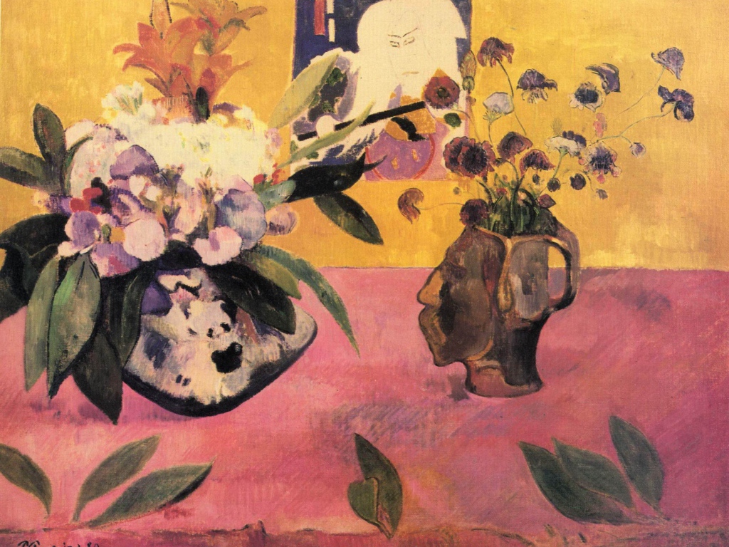 Картина Сезанна - Цветочная композиция