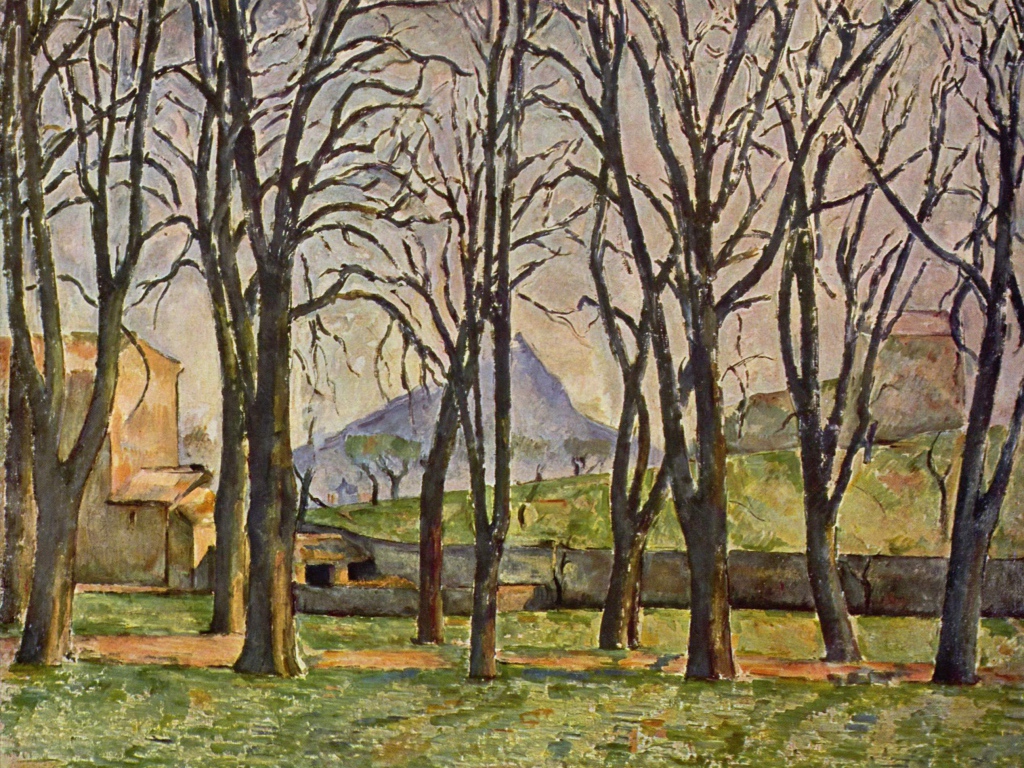 Картина Сезанна - Голы лес