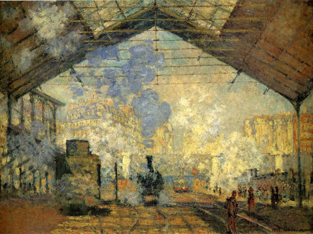 Картина Клода Моне - Железнодорожная станция