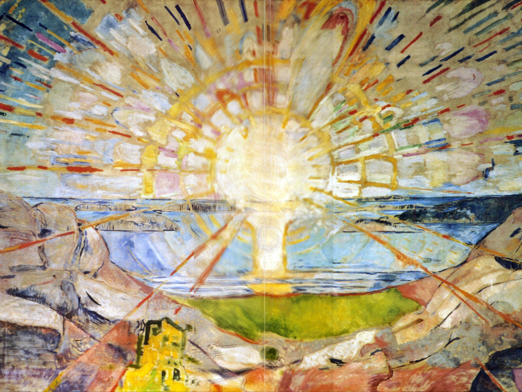 Картина Эдварда Мунка - Восход