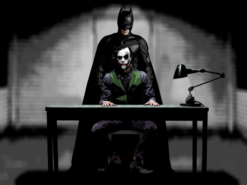 Бетмен допрашивает Джокера