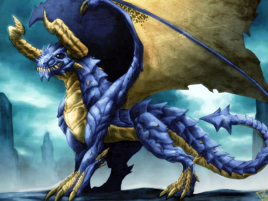 Синий дракон