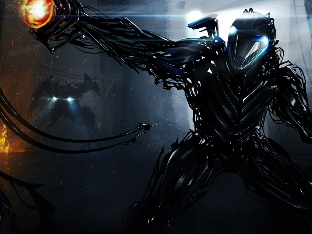 Фантастический монстр в ярости