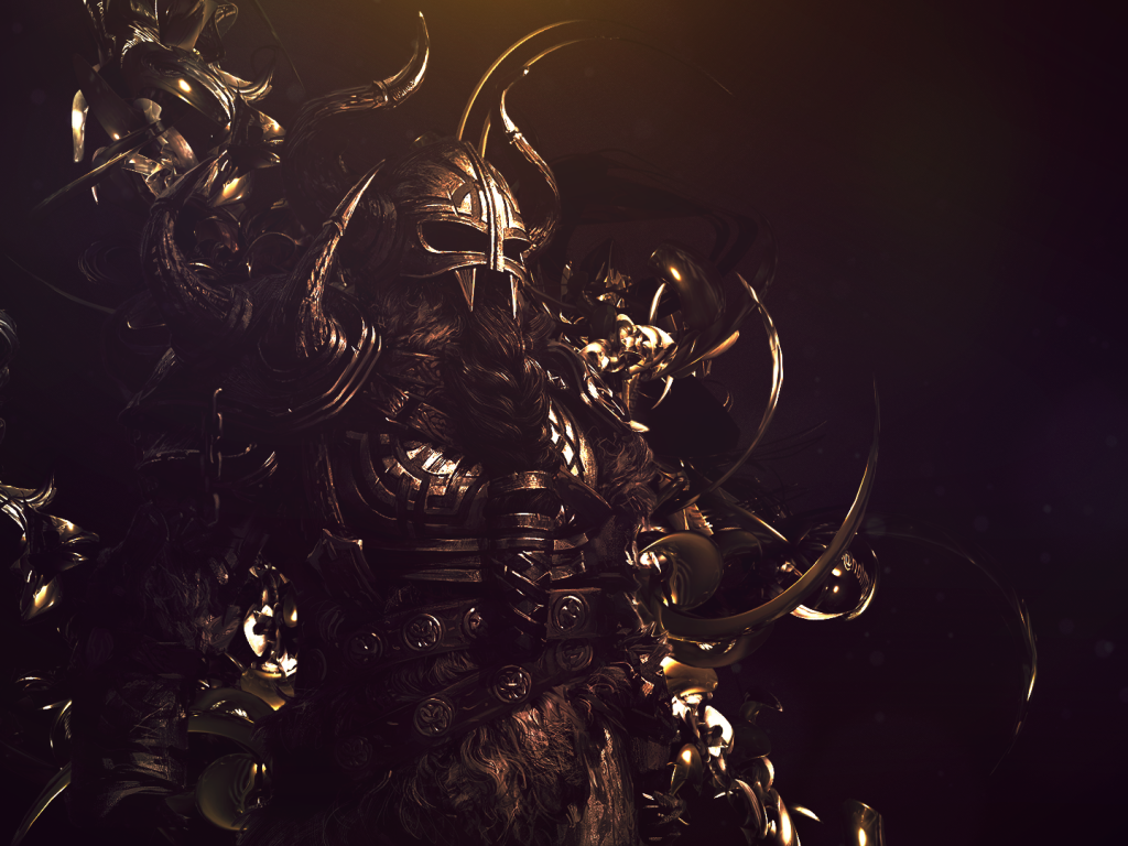 Грозный воин викинг