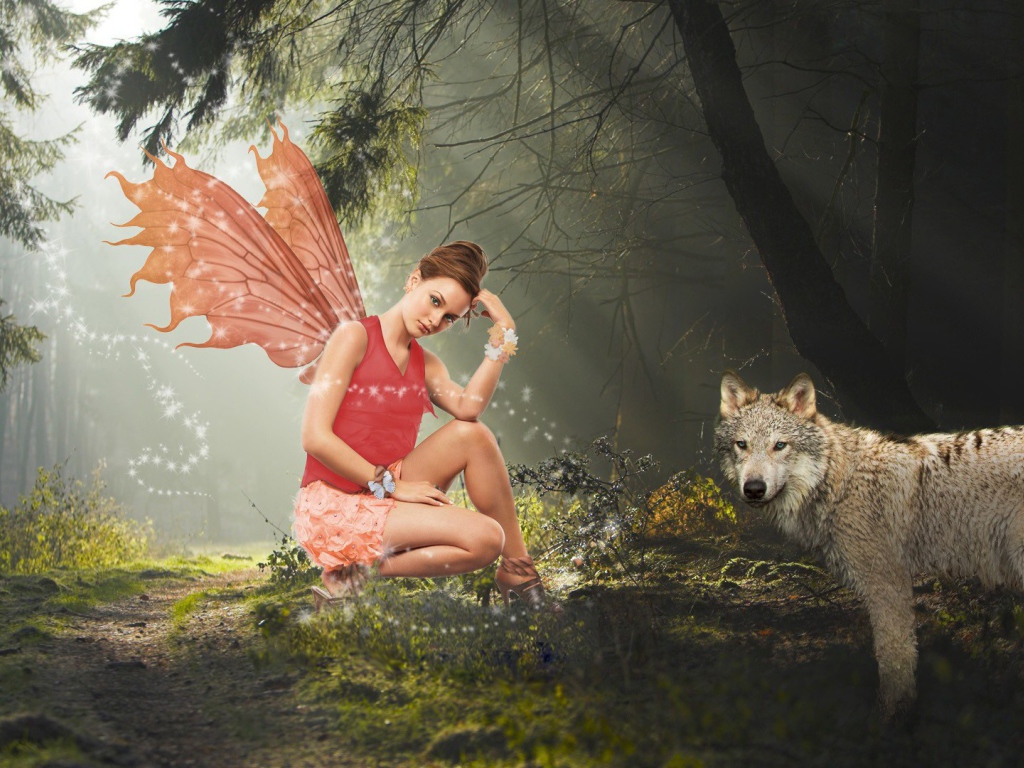 Лесная фея и волк
