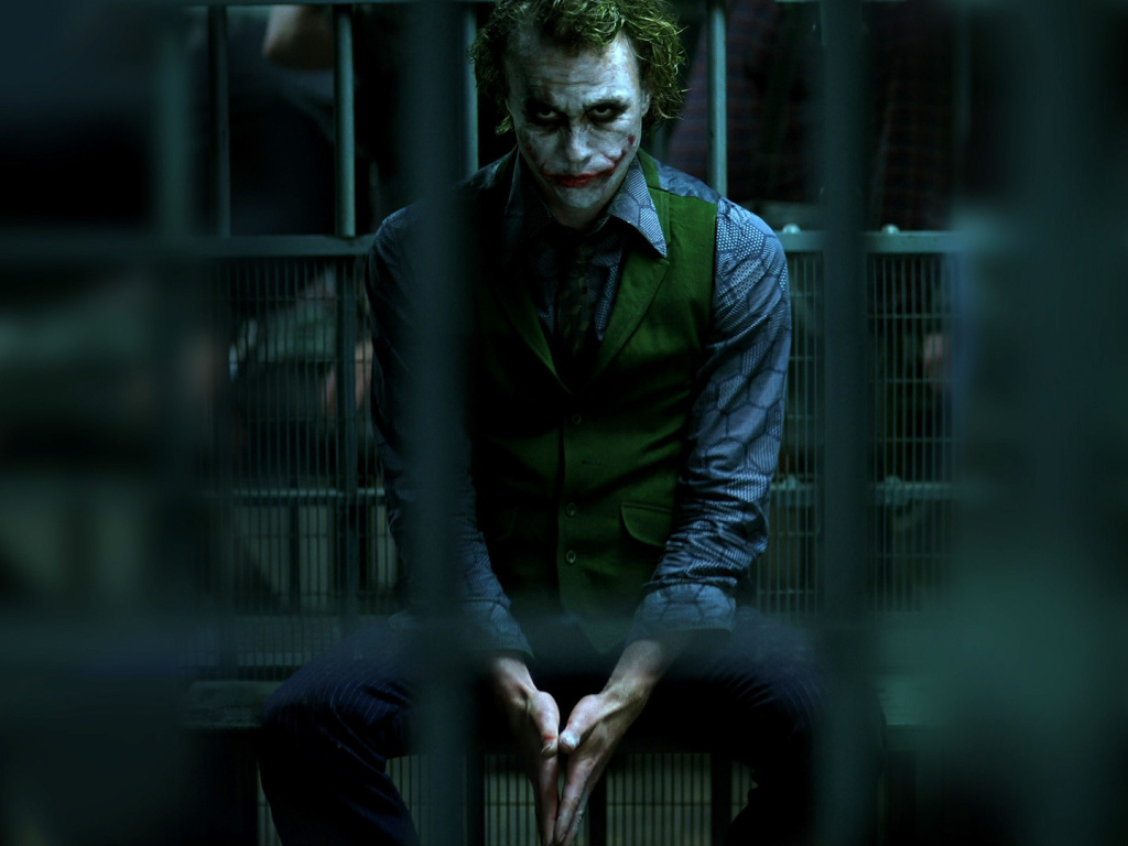 Joker behind bars