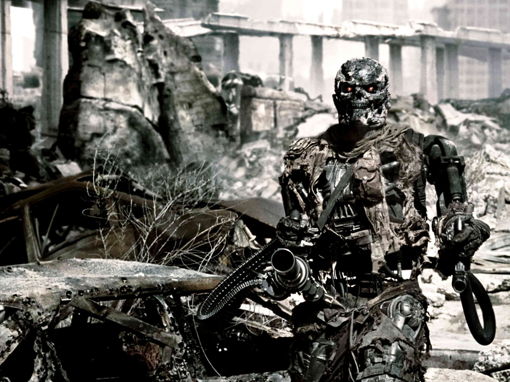 Терминатор среди развалин