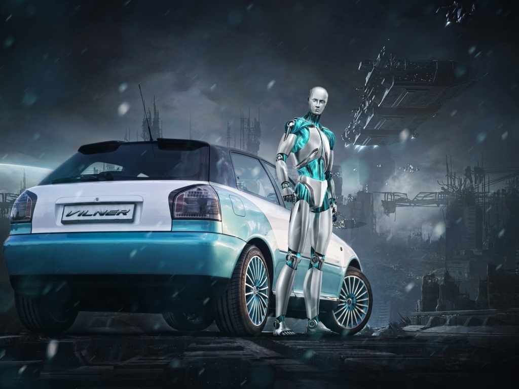 Робот у автомобиля