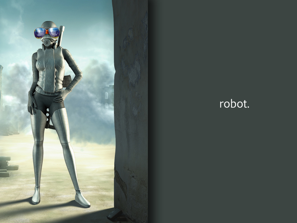 Робот в синих очках