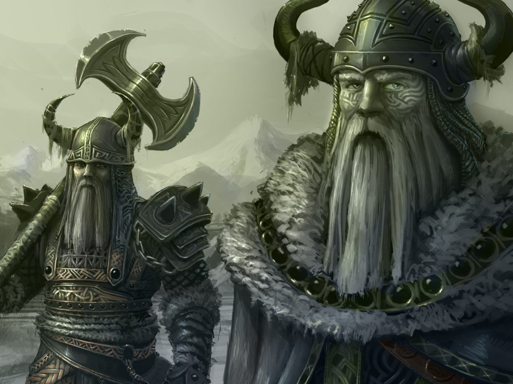 Два суровых викинга