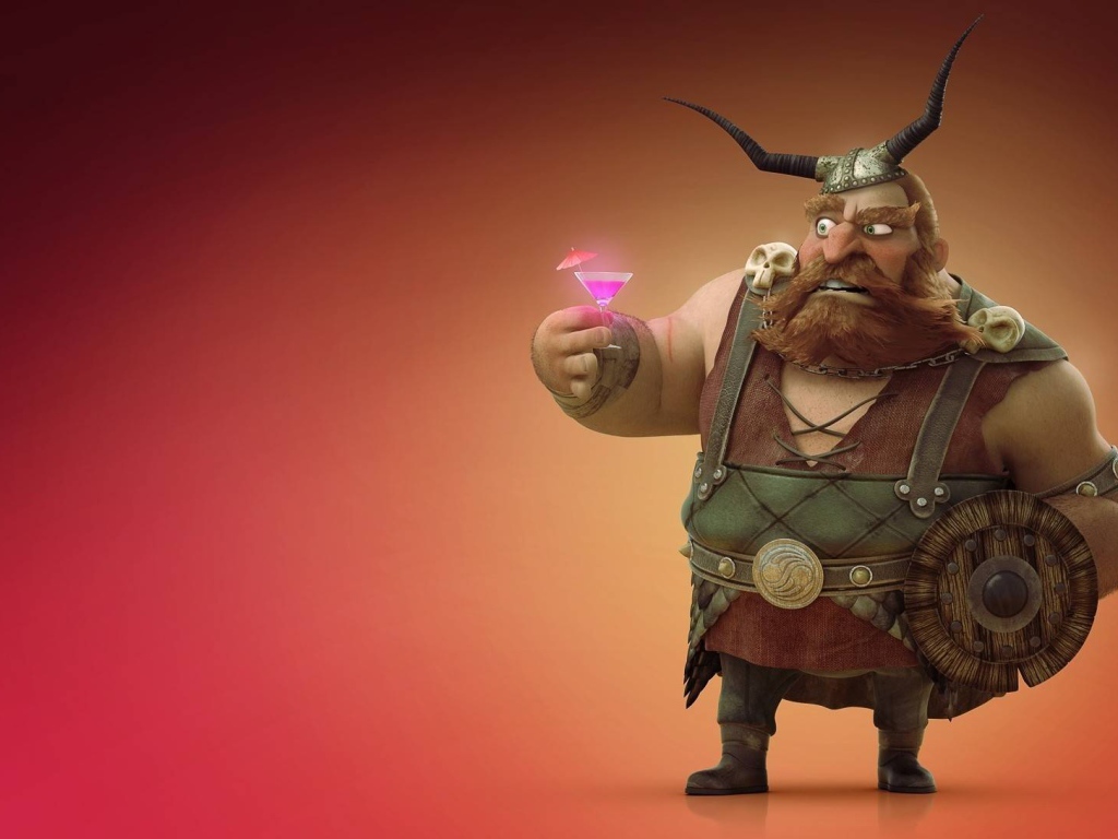 Викинг из мультфильма