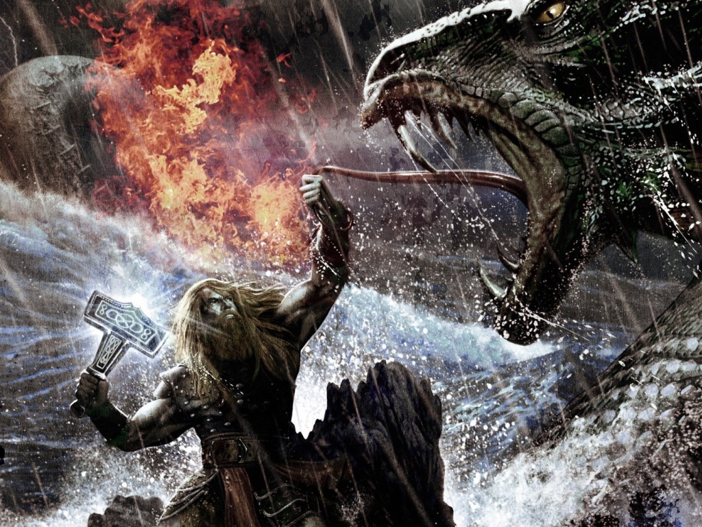 Викинг схватил дракона за язык