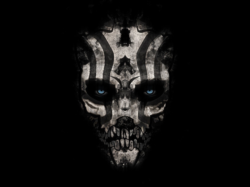 Череп с полосками