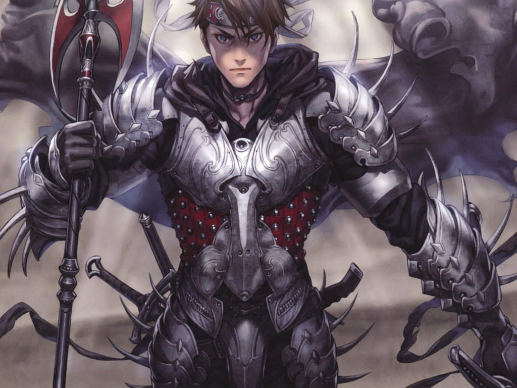 Воин в доспехах и с оружием