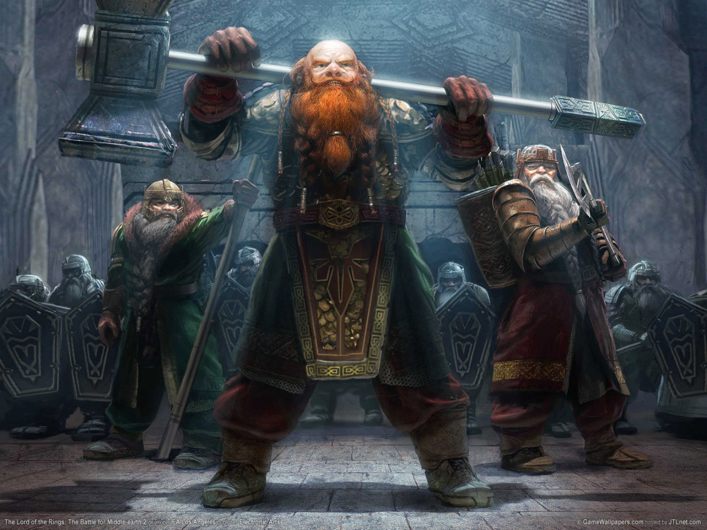 Бородатый мужик с кувалдой