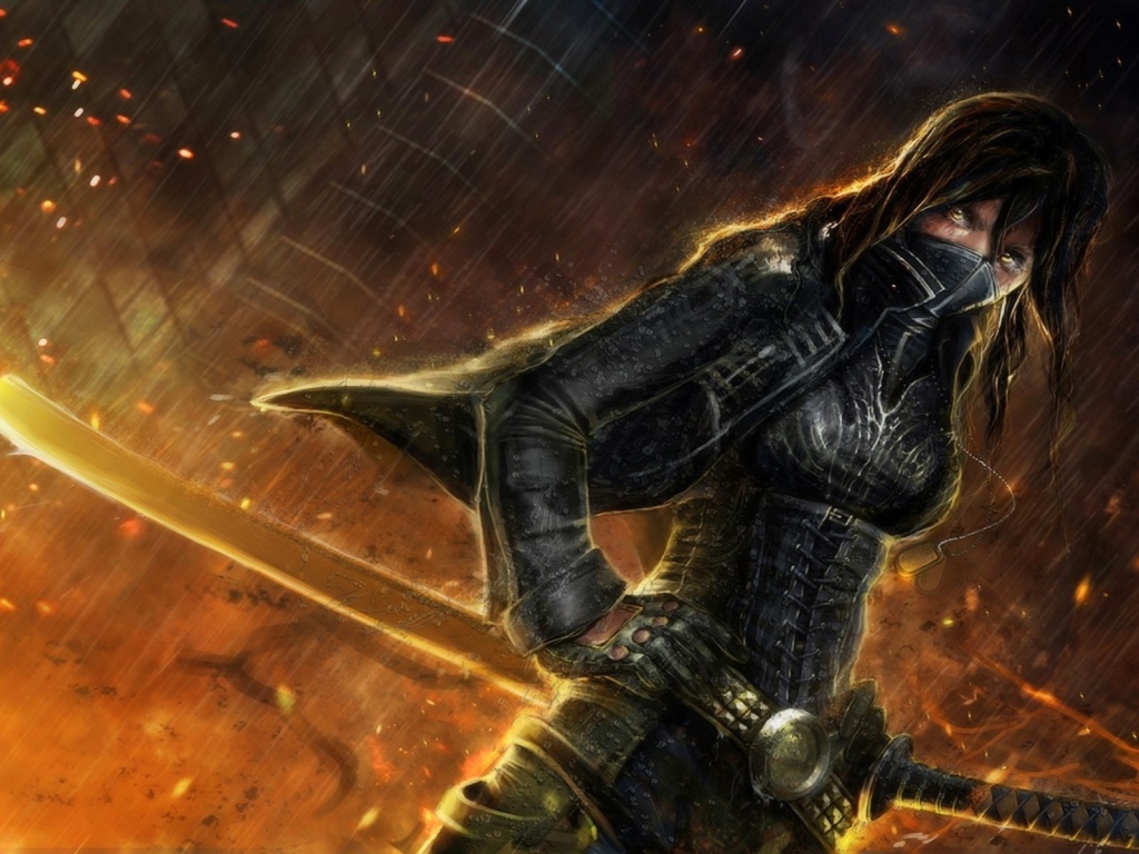 Ника с огненным мечом