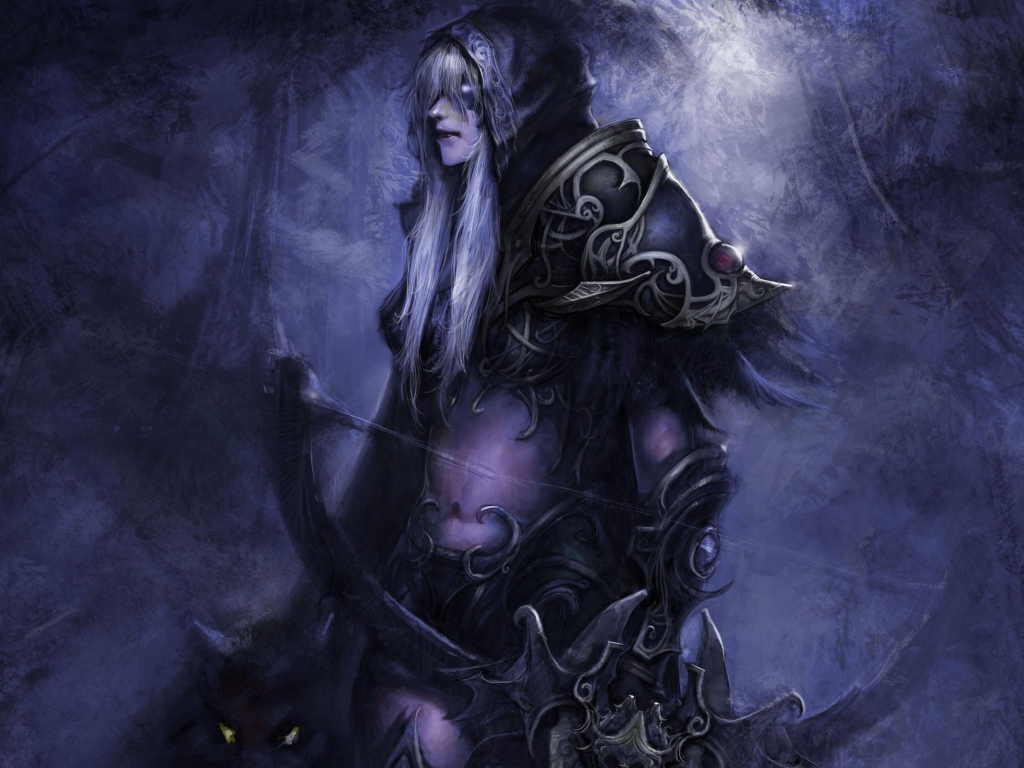 Воин в доспехах с оружием