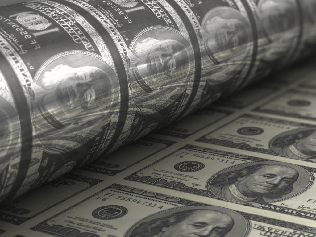 Печатное клише для долларов