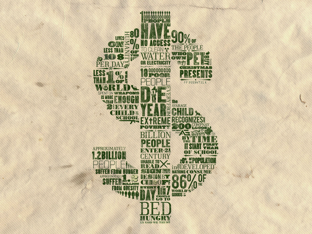 Стильный знак доллара