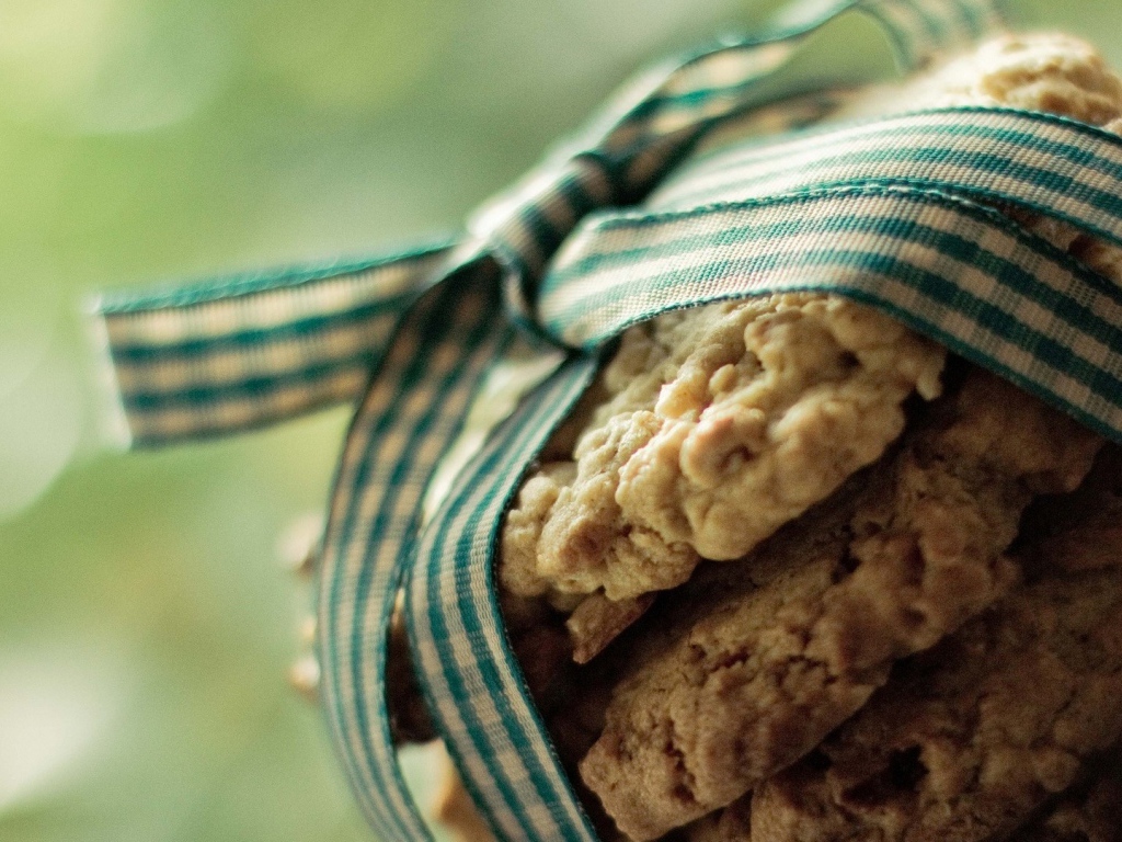 Домашнее печенье с бантиком