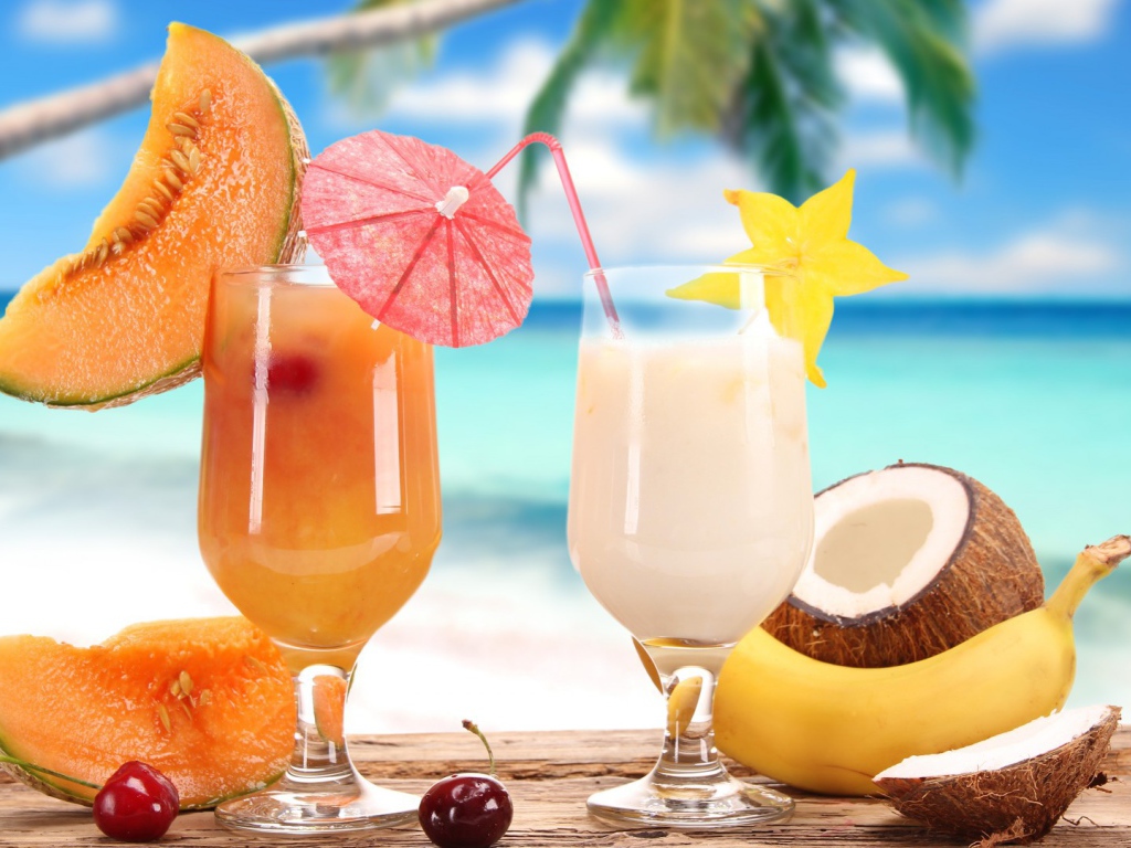 Коктейли тропические