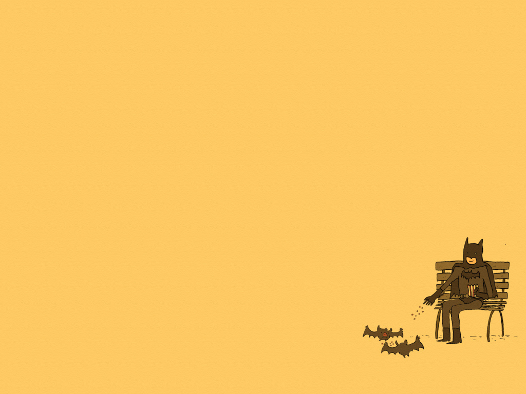 Бетмен на лавочке