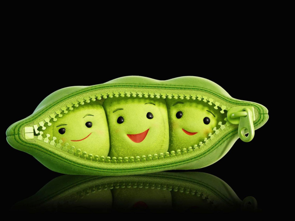 Горошины в стручке