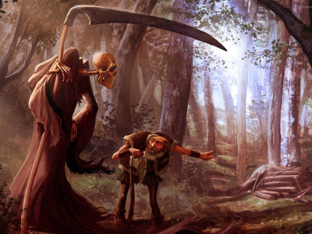 К деду пришла смерть