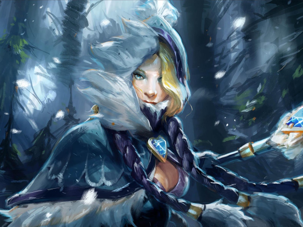 Блондинка из игры Dota