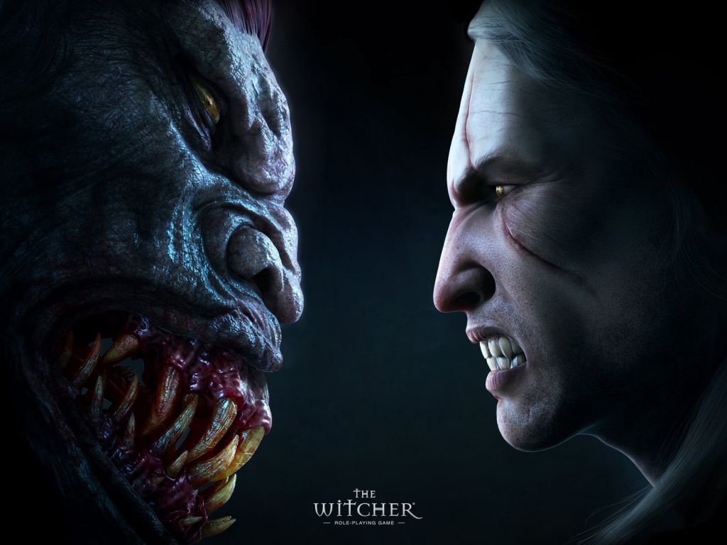 Face to face with a monster from the game The Witcher