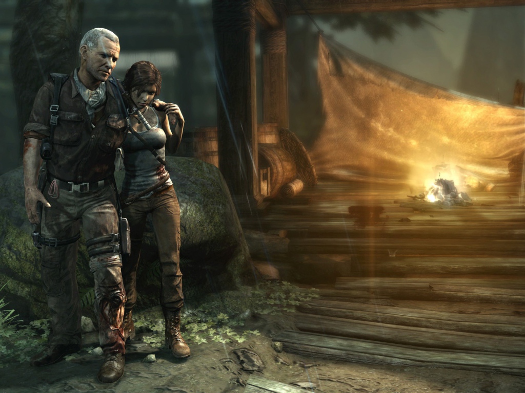 Лара Крофт в видео игре