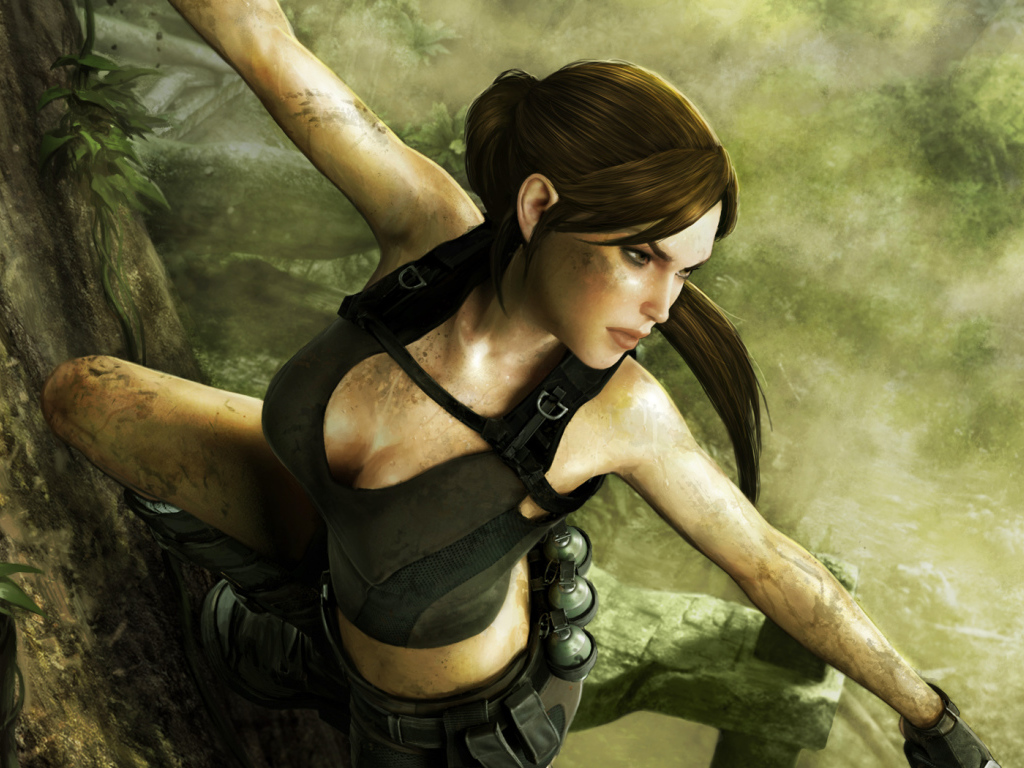 Лара Крофт в видео игре