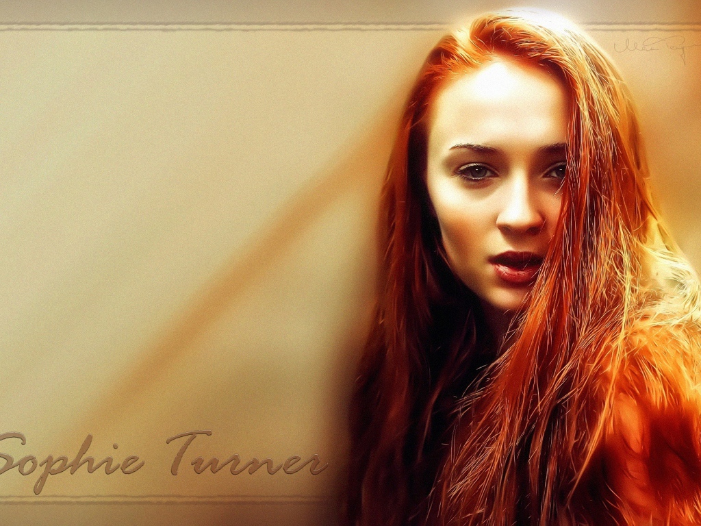 Красивая модель Софи Тернер