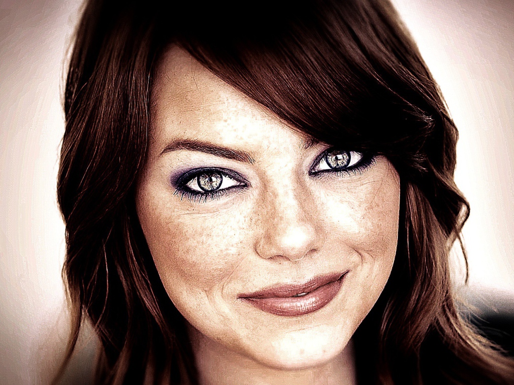 Очаровательная модель Эмма Стоун